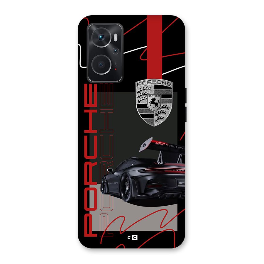 Classy Black Supercar Back Case for Oppo K10 4G