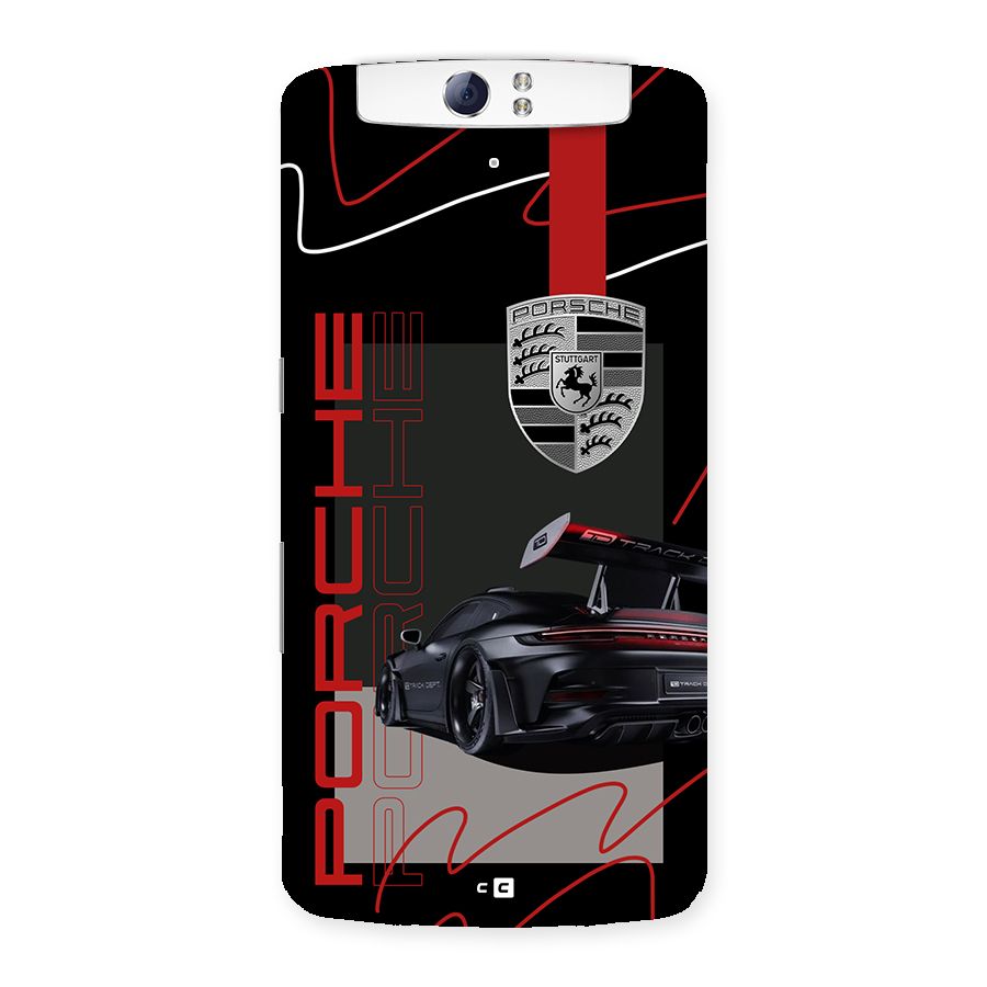 Classy Black Supercar Back Case for Oppo N1