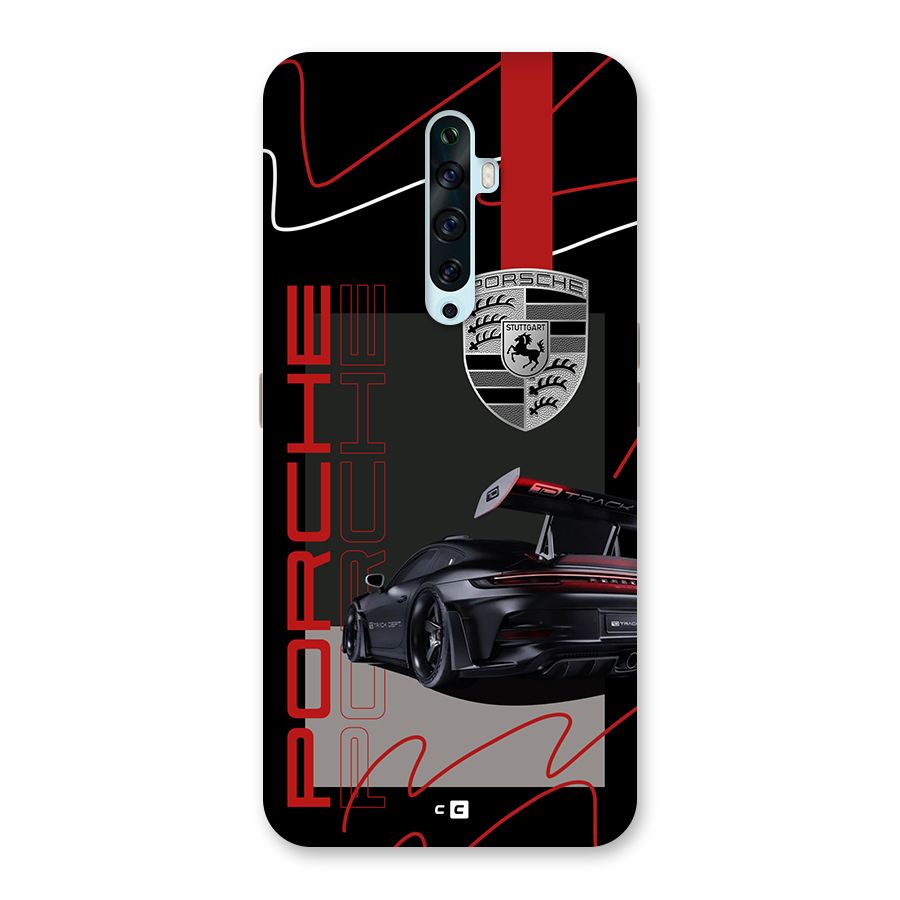 Classy Black Supercar Back Case for Oppo Reno2 Z