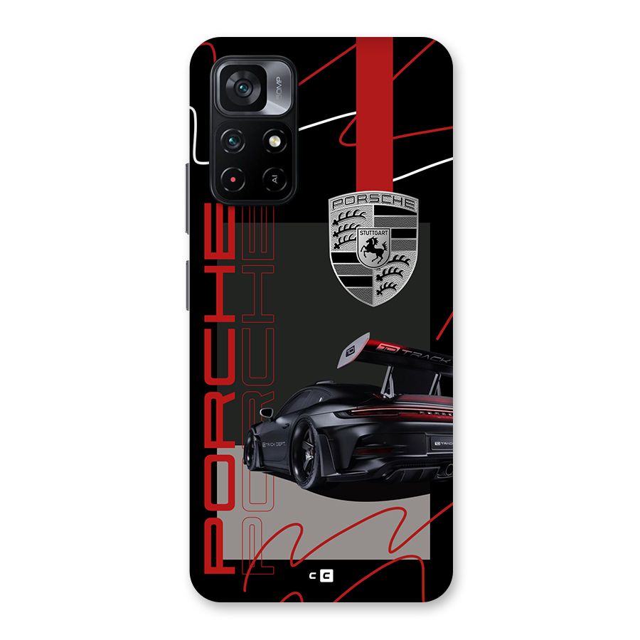 Classy Black Supercar Back Case for Poco M4 Pro 5G