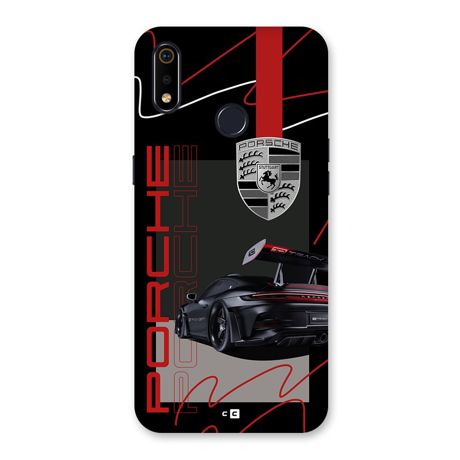 Classy Black Supercar Back Case for Realme 3i