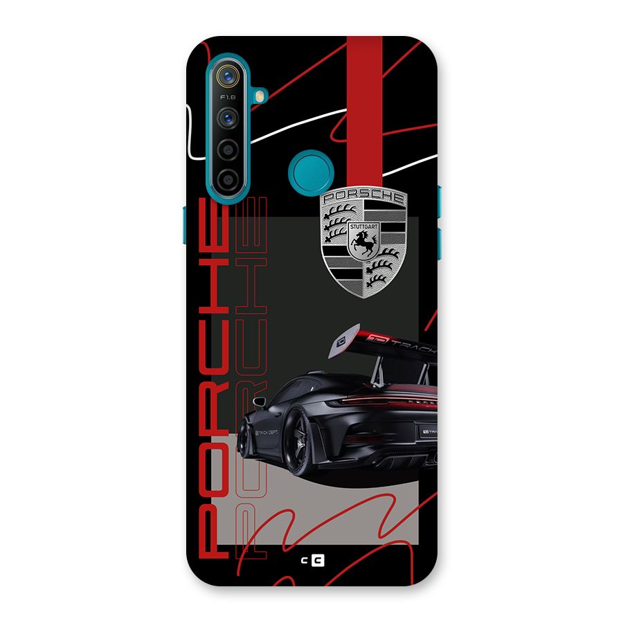 Classy Black Supercar Back Case for Realme 5i