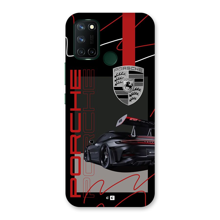 Classy Black Supercar Back Case for Realme 7i