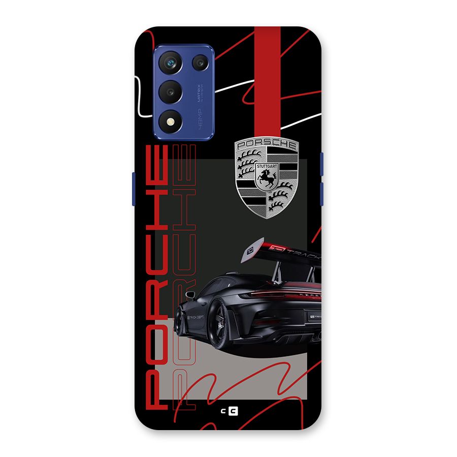 Classy Black Supercar Back Case for Realme 9 5G Speed