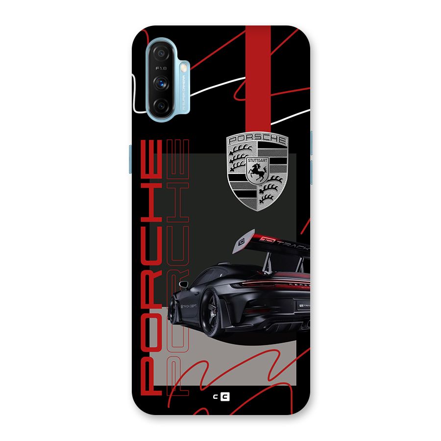 Classy Black Supercar Back Case for Realme Narzo 20A