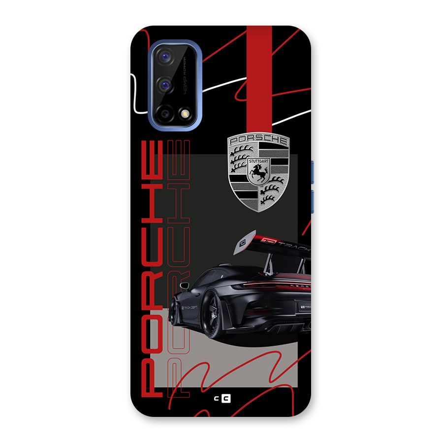 Classy Black Supercar Back Case for Realme Narzo 30 Pro
