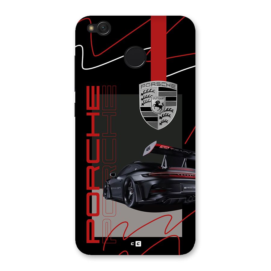 Classy Black Supercar Back Case for Redmi 4