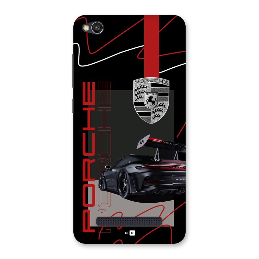 Classy Black Supercar Back Case for Redmi 4A