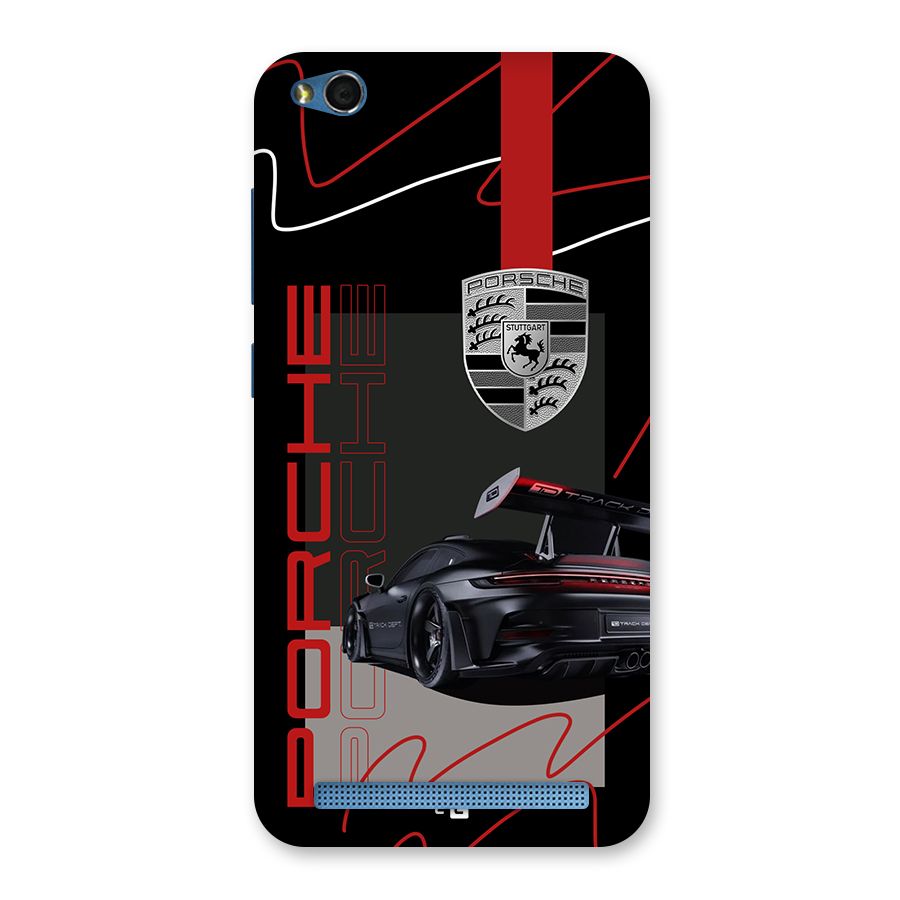 Classy Black Supercar Back Case for Redmi 5A
