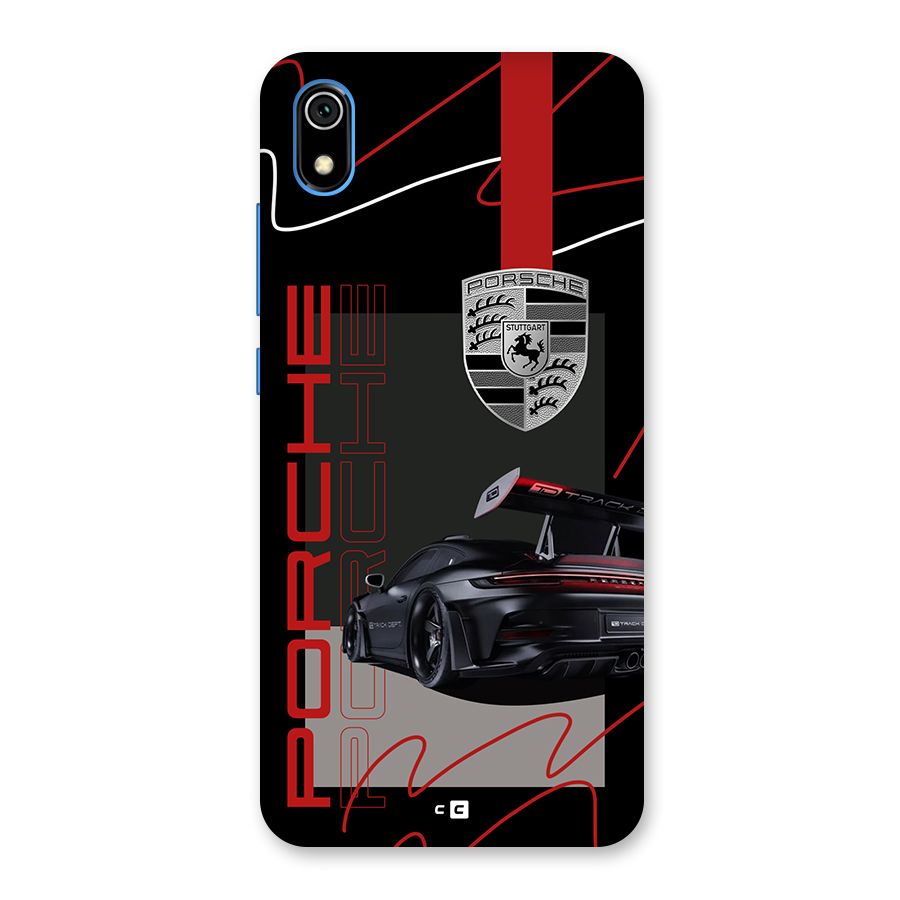 Classy Black Supercar Back Case for Redmi 7A