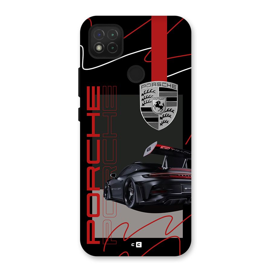 Classy Black Supercar Back Case for Redmi 9