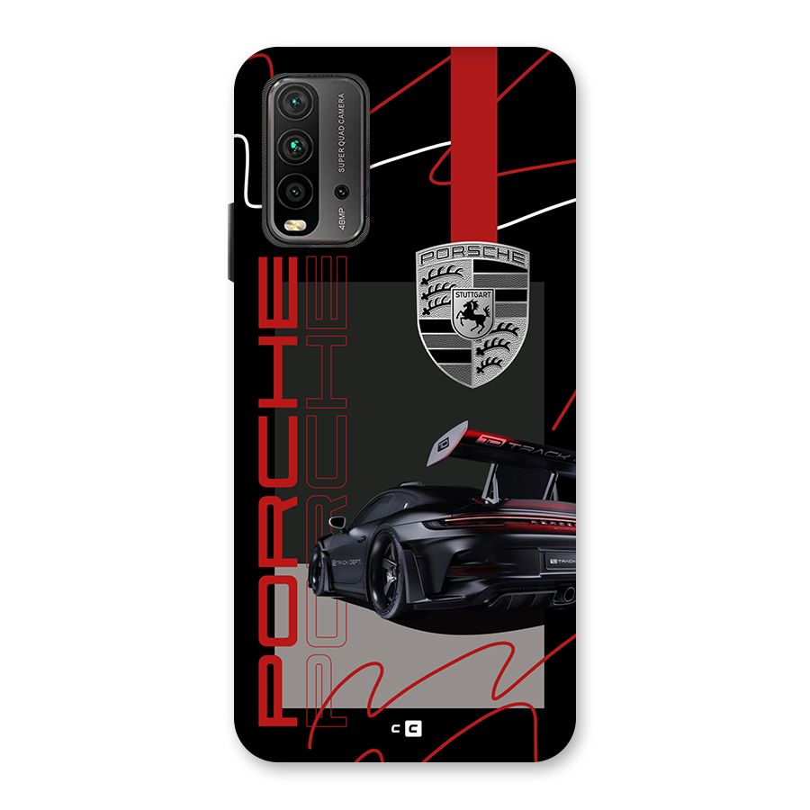Classy Black Supercar Back Case for Redmi 9 Power