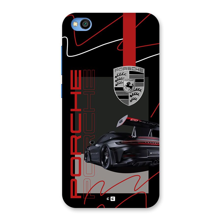 Classy Black Supercar Back Case for Redmi Go