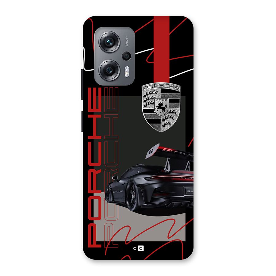Classy Black Supercar Back Case for Redmi K50i