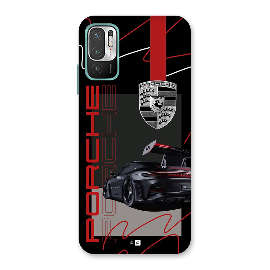 Classy Black Supercar Back Case for Redmi Note 10T 5G