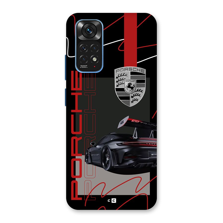 Classy Black Supercar Back Case for Redmi Note 11S