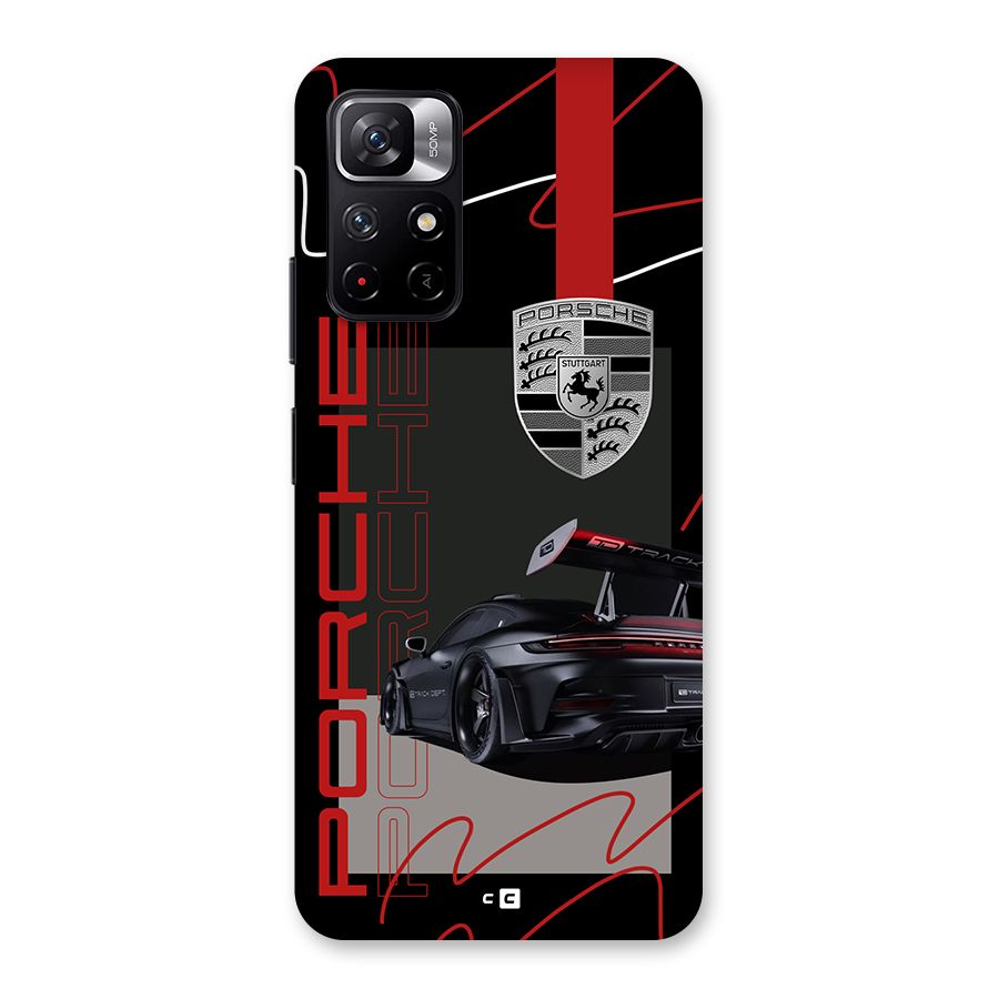 Classy Black Supercar Back Case for Redmi Note 11T 5G