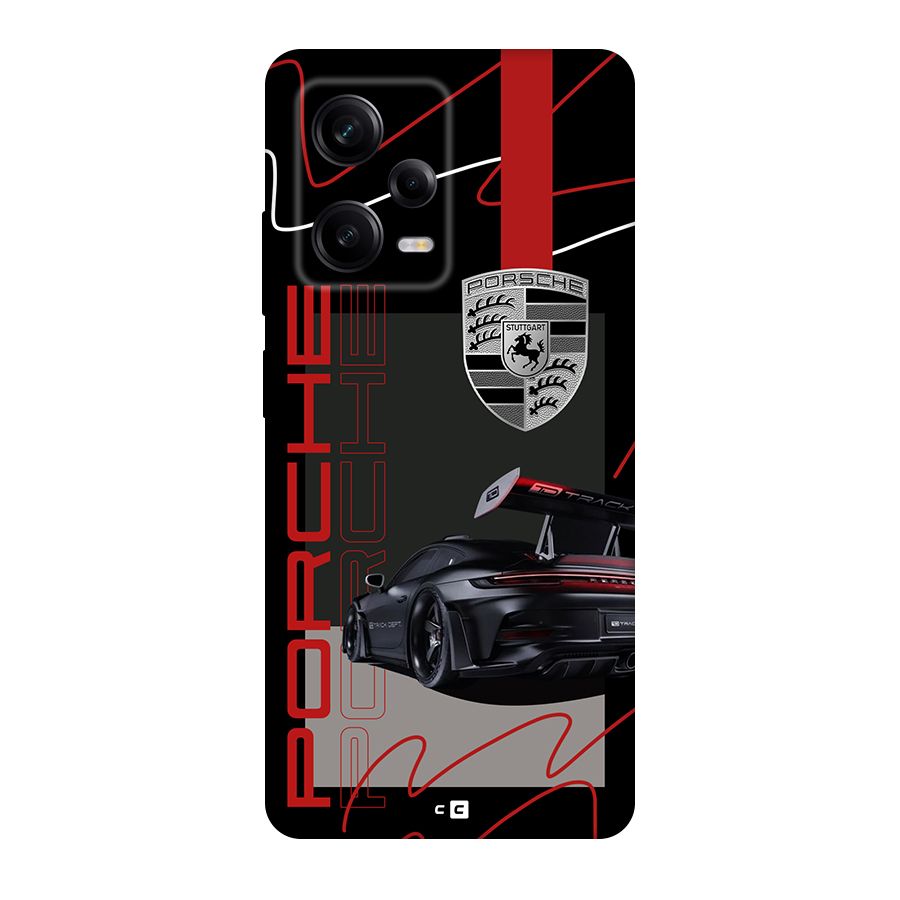 Classy Black Supercar Back Case for Redmi Note 12 Pro