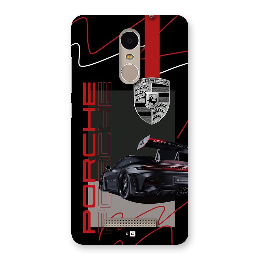 Classy Black Supercar Back Case for Redmi Note 3