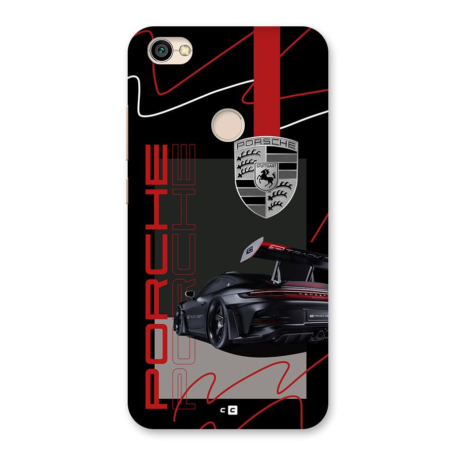 Classy Black Supercar Back Case for Redmi Y1 2017