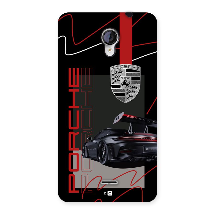 Classy Black Supercar Back Case for Unite 2 A106