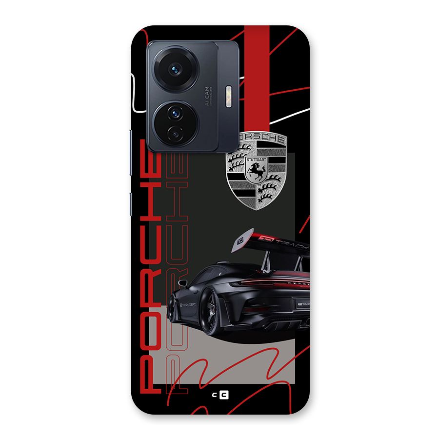 Classy Black Supercar Back Case for Vivo T1 Pro