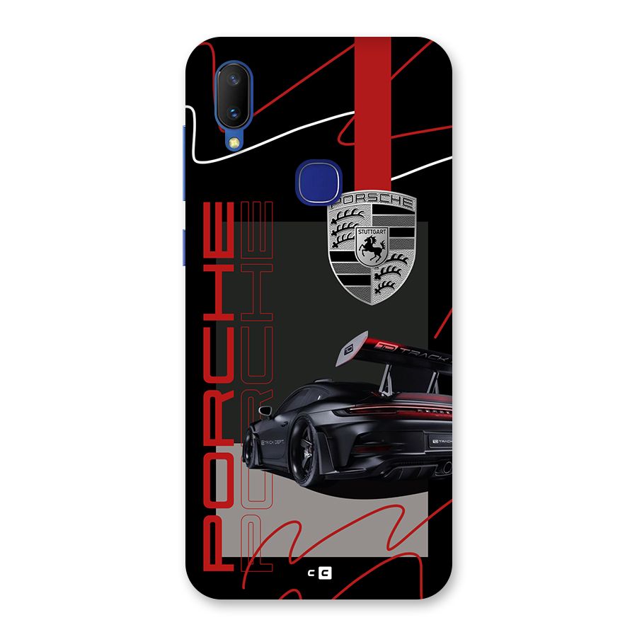 Classy Black Supercar Back Case for Vivo V11
