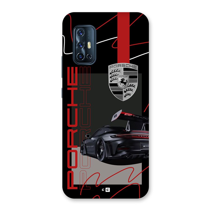 Classy Black Supercar Back Case for Vivo V17