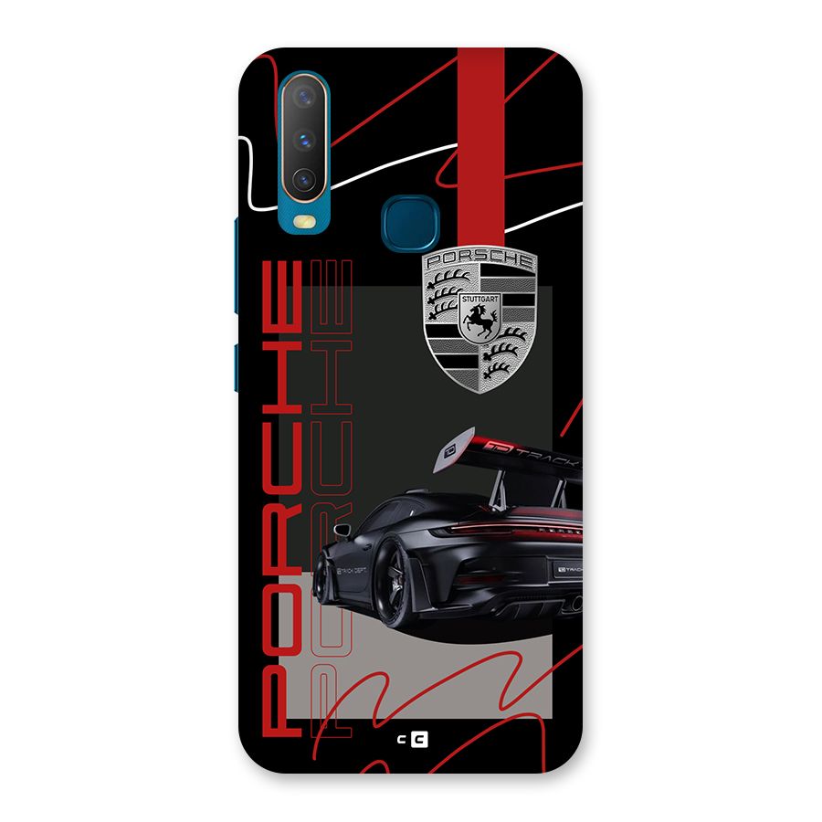 Classy Black Supercar Back Case for Vivo Y11
