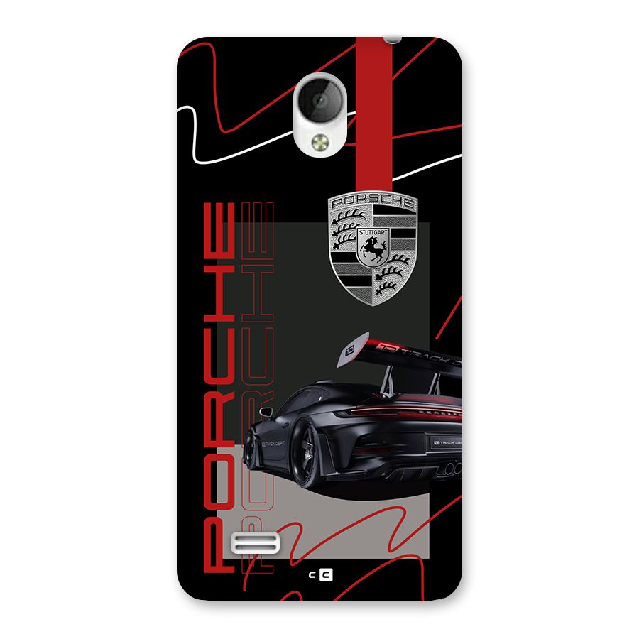 Classy Black Supercar Back Case for Vivo Y21