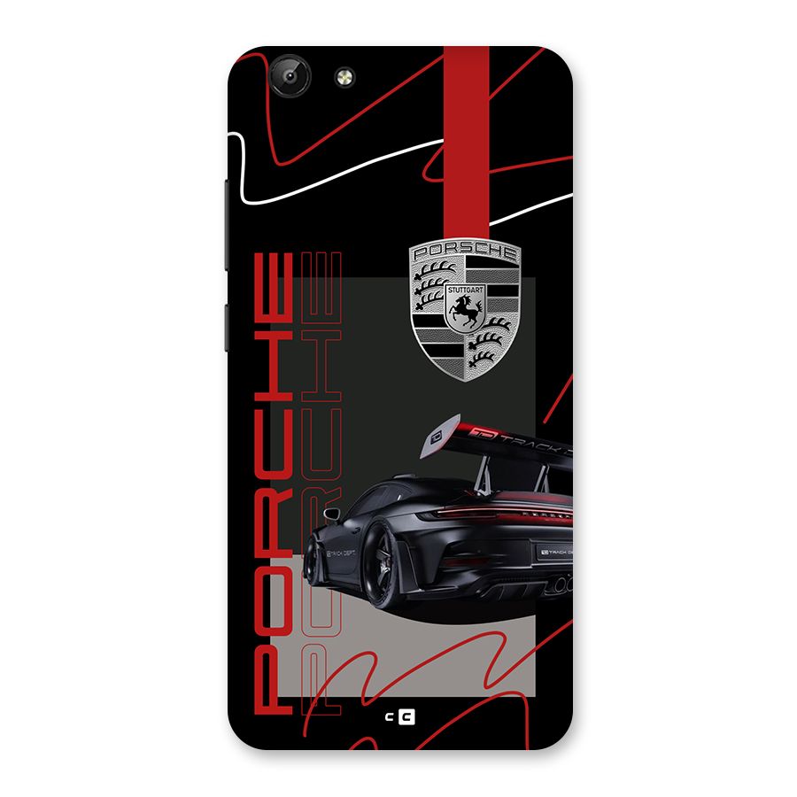 Classy Black Supercar Back Case for Vivo Y69
