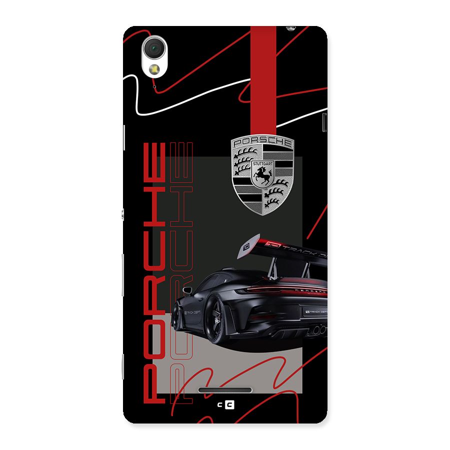 Classy Black Supercar Back Case for Xperia T3