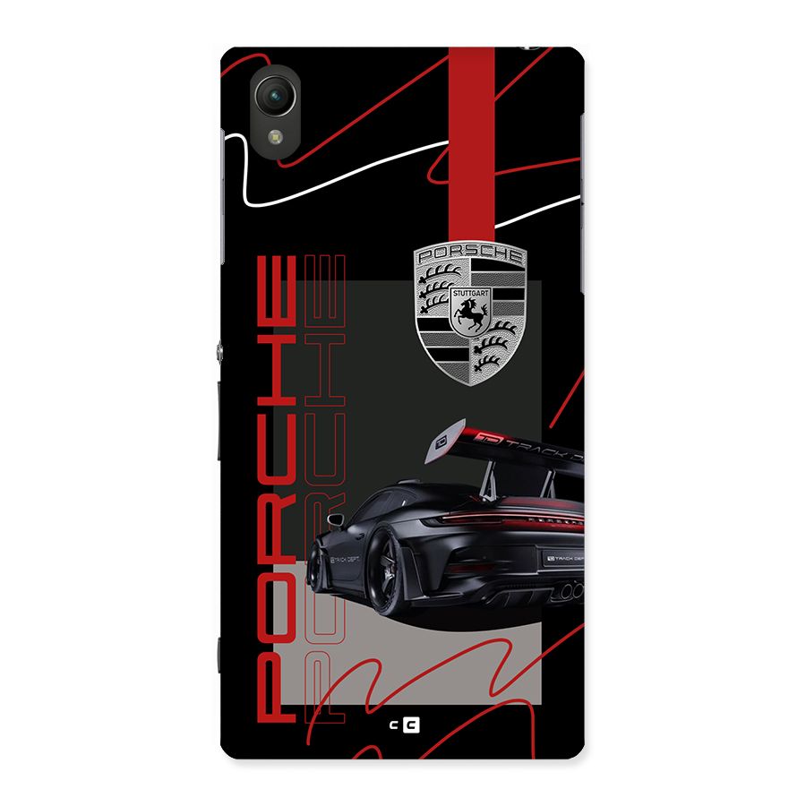 Classy Black Supercar Back Case for Xperia Z1