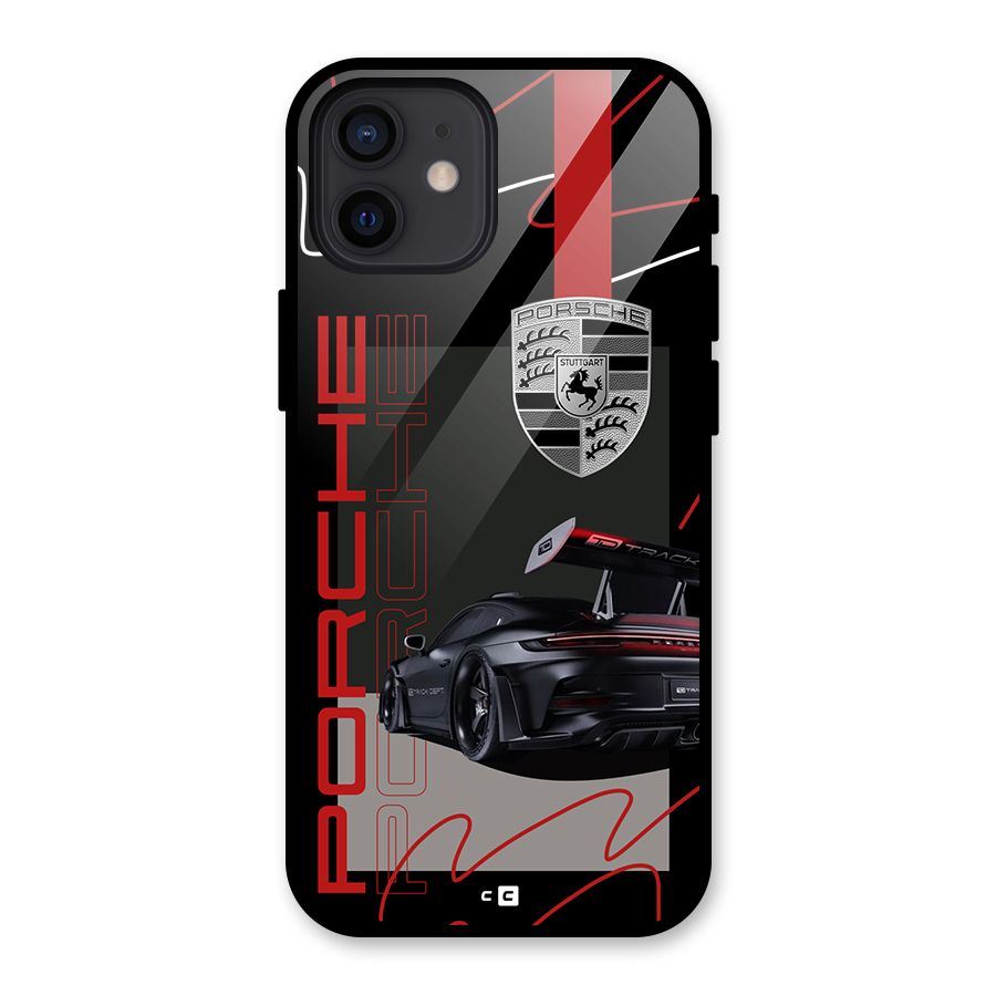 Classy Black Supercar Back Case for iPhone 12