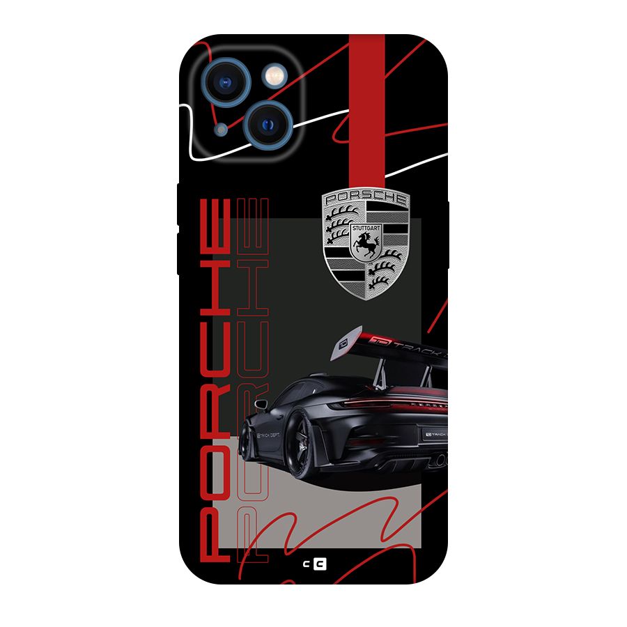 Classy Black Supercar Back Case for iPhone 13