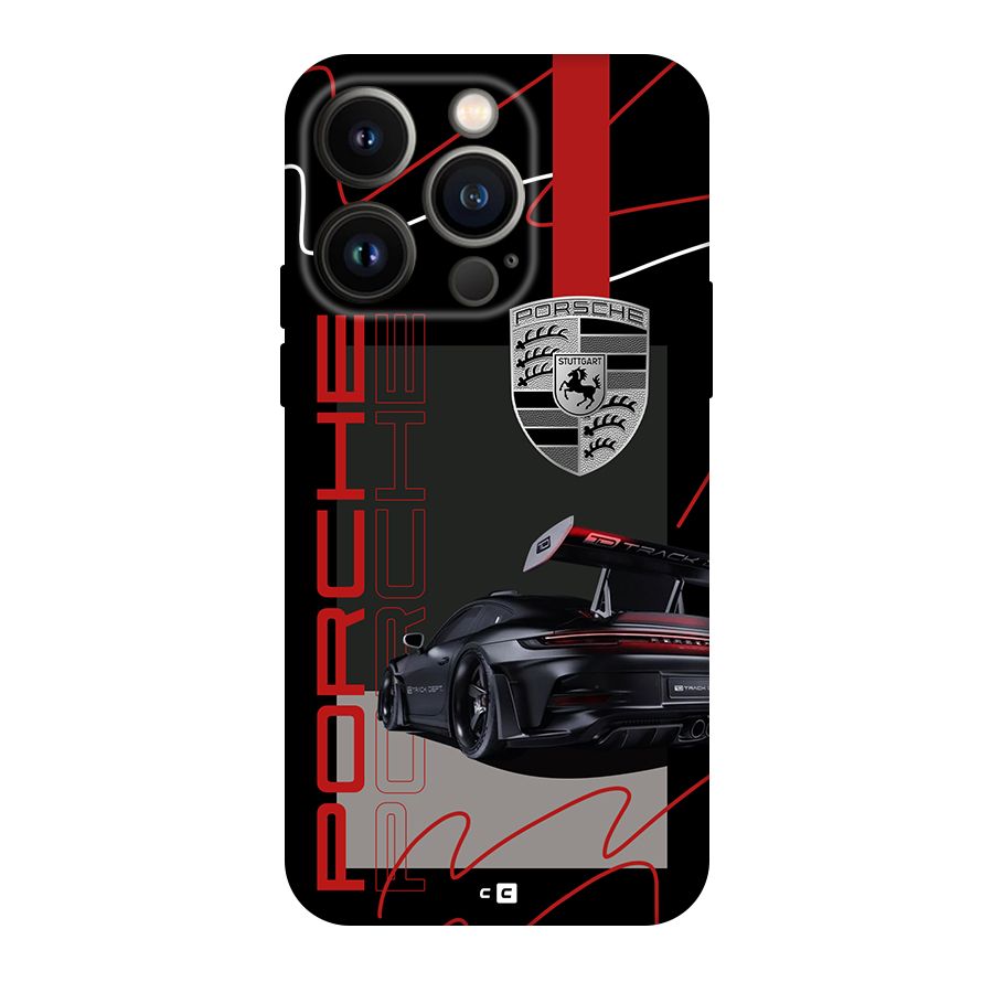 Classy Black Supercar Back Case for iPhone 14 Pro