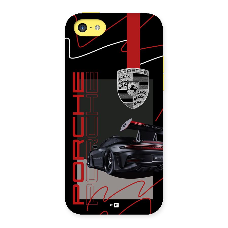 Classy Black Supercar Back Case for iPhone 5C