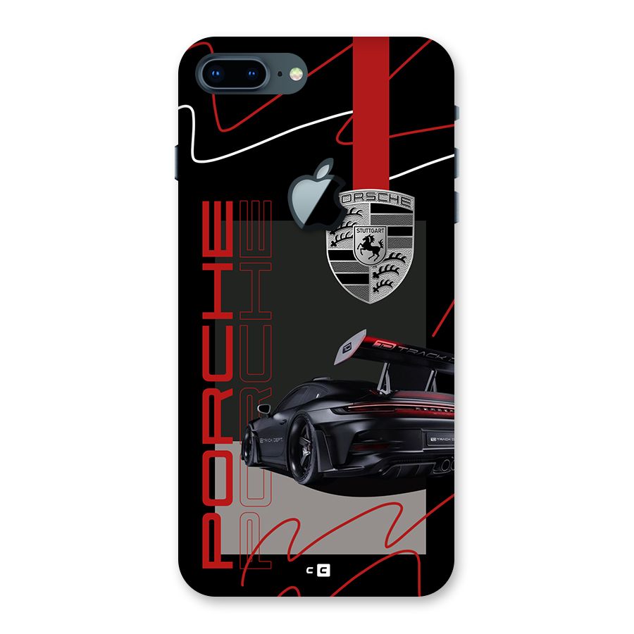 Classy Black Supercar Back Case for iPhone 7 Plus Apple Cut