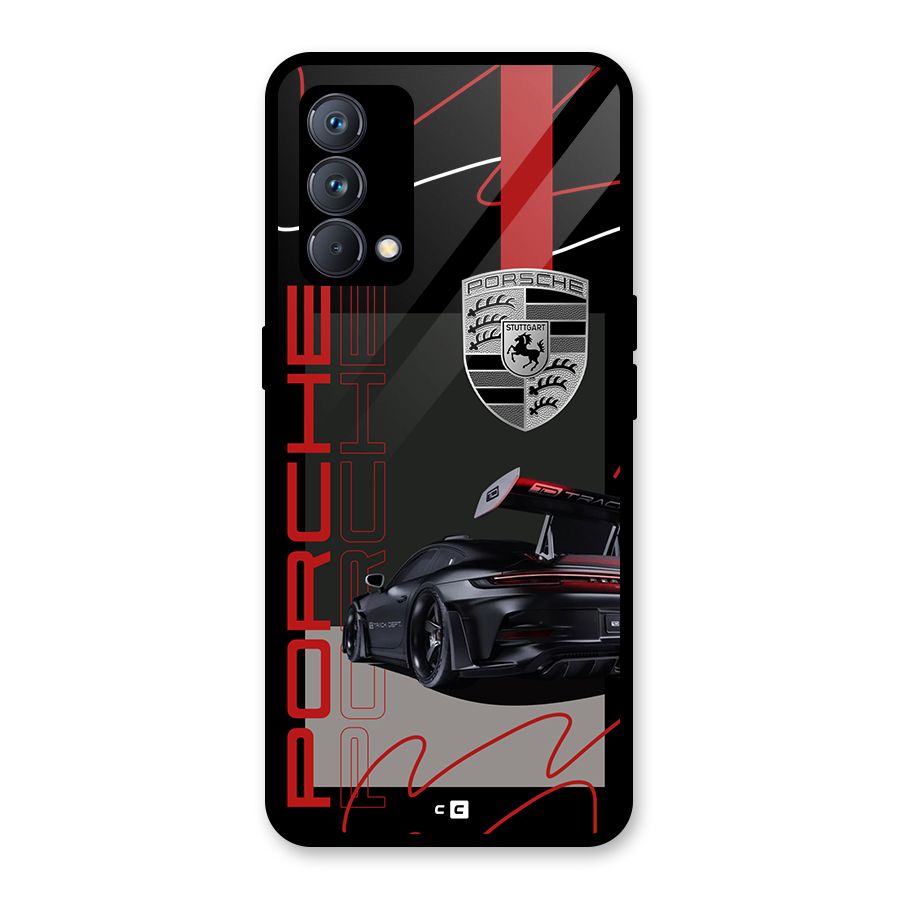 Classy Black Supercar Glass Back Case for Realme GT Master Edition
