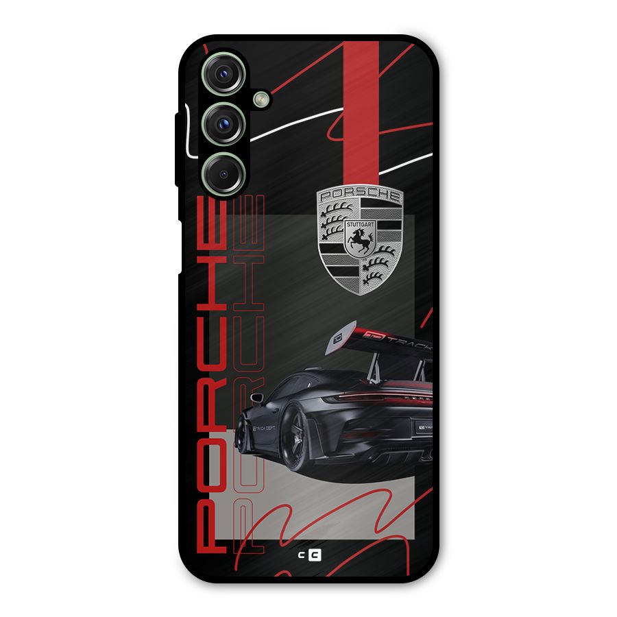 Classy Black Supercar Metal Back Case for Galaxy M34