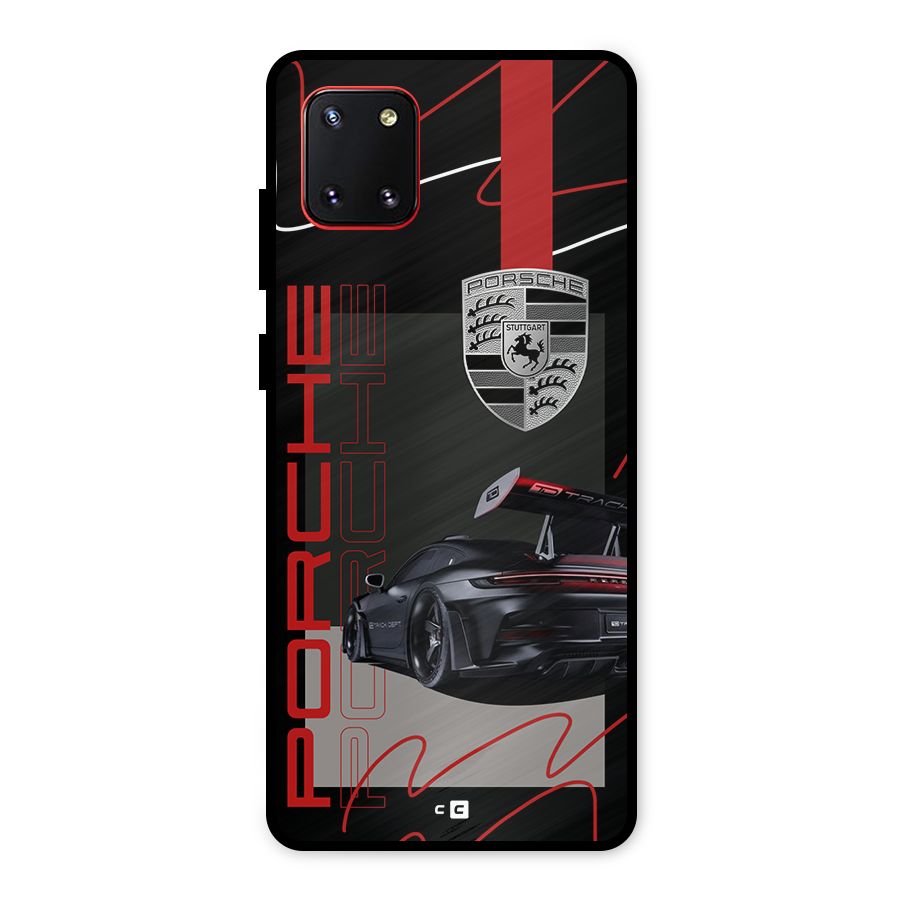 Classy Black Supercar Metal Back Case for Galaxy Note 10 Lite