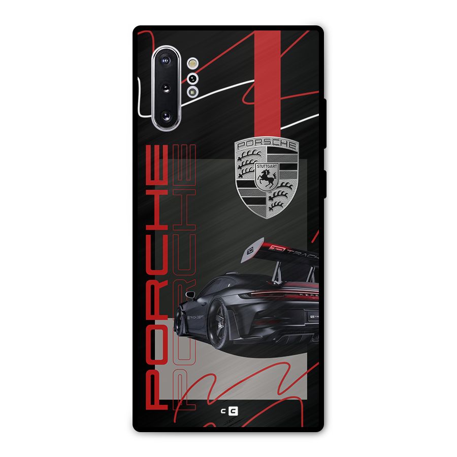 Classy Black Supercar Metal Back Case for Galaxy Note 10 Plus