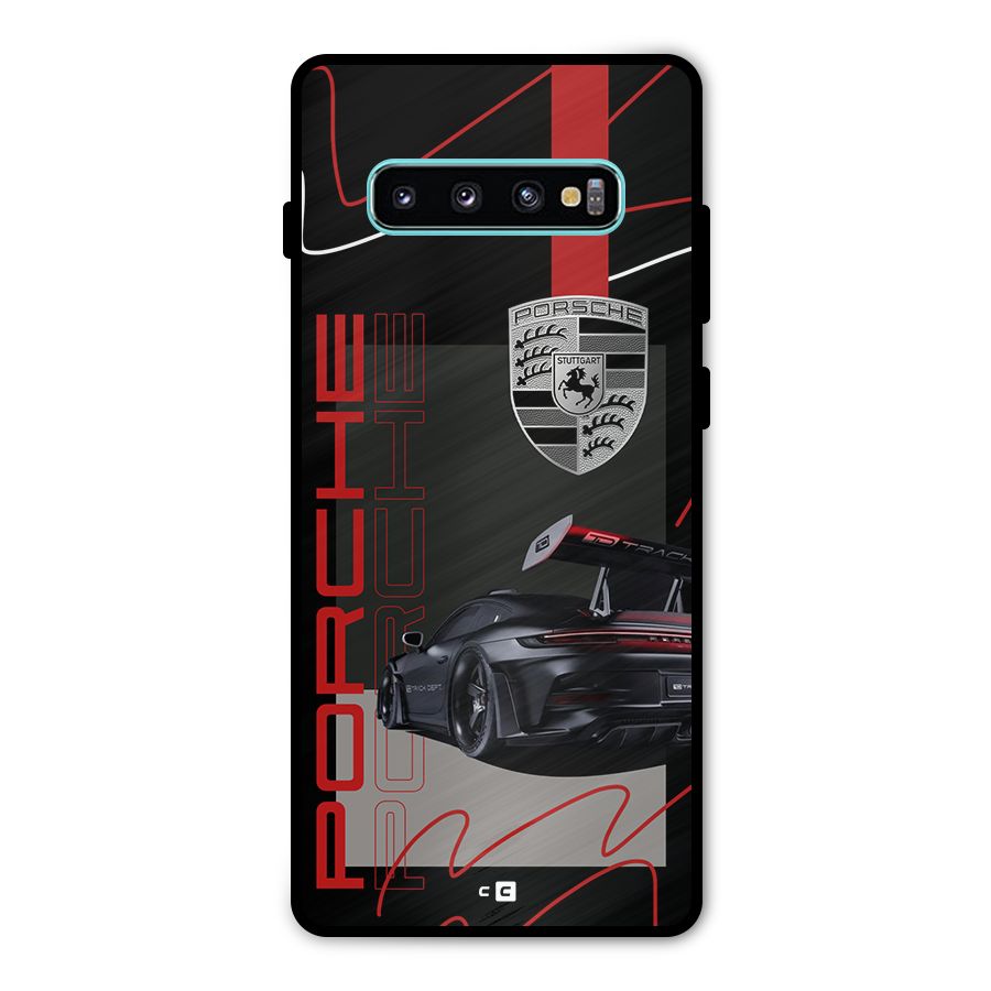 Classy Black Supercar Metal Back Case for Galaxy S10 Plus