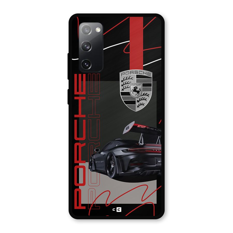 Classy Black Supercar Metal Back Case for Galaxy S20 FE 5G
