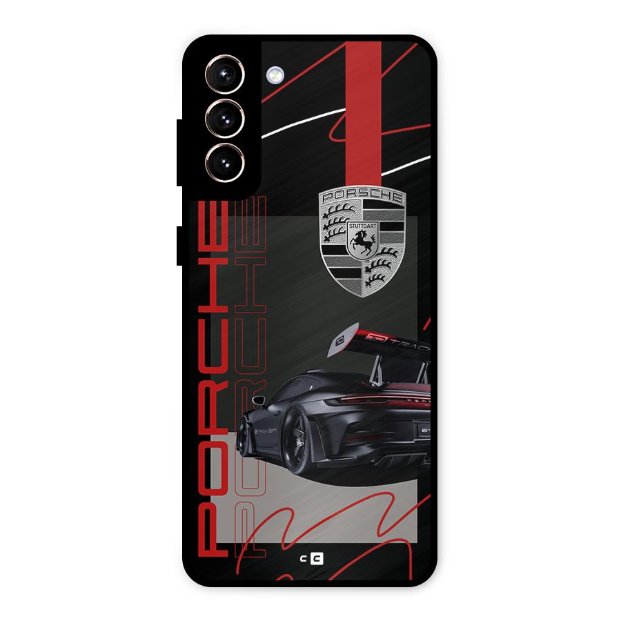 Classy Black Supercar Metal Back Case for Galaxy S21 Plus