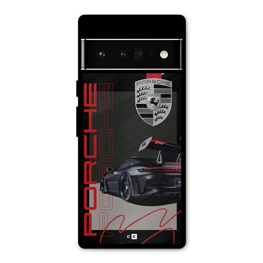 Classy Black Supercar Metal Back Case for Google Pixel 6 Pro