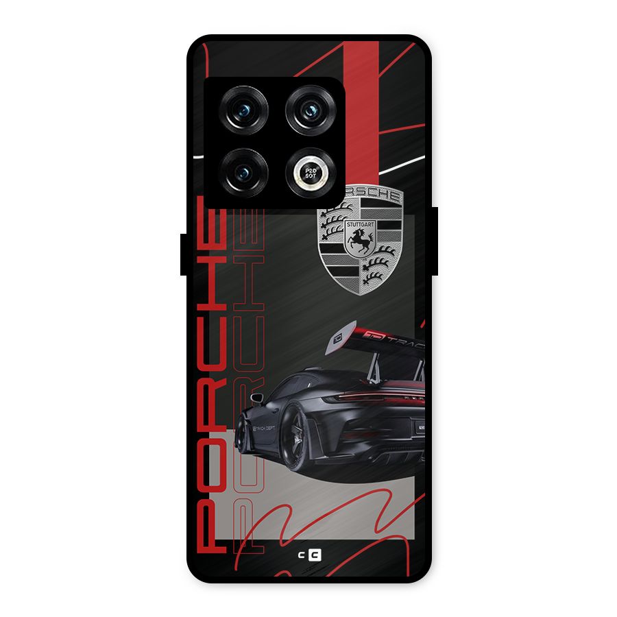 Classy Black Supercar Metal Back Case for OnePlus 10 Pro 5G