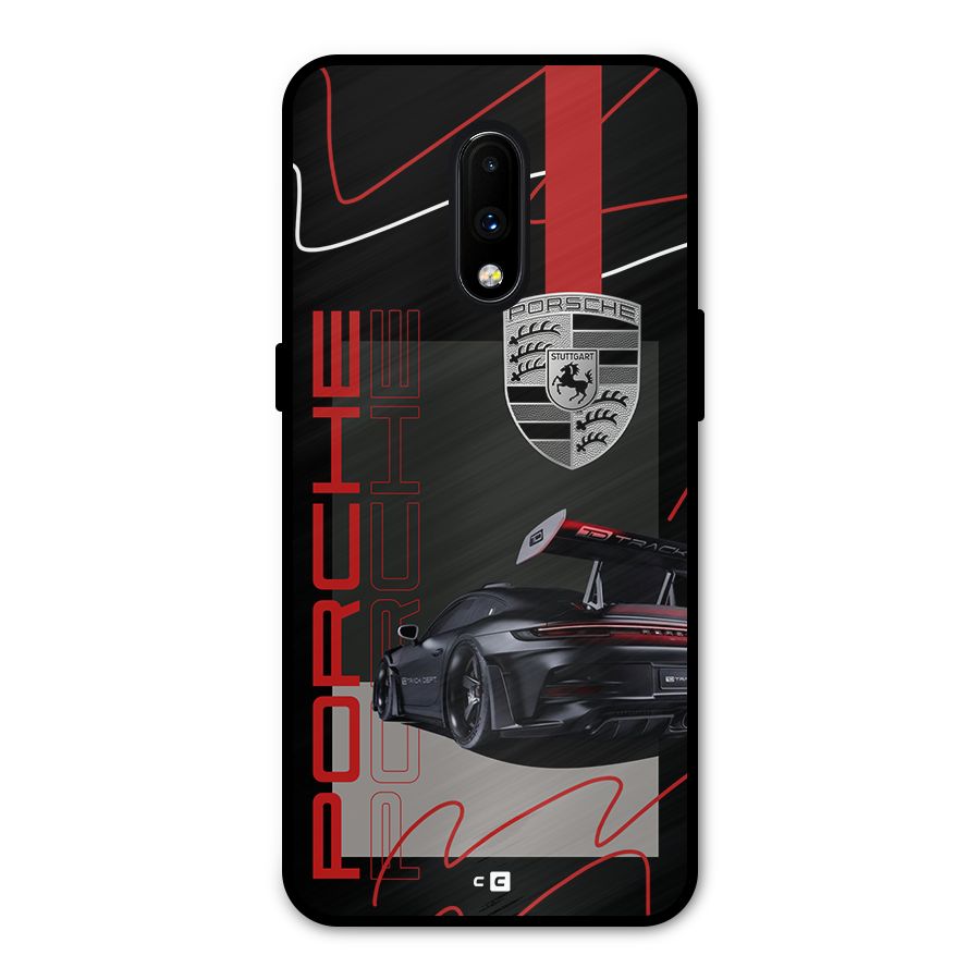 Classy Black Supercar Metal Back Case for OnePlus 7