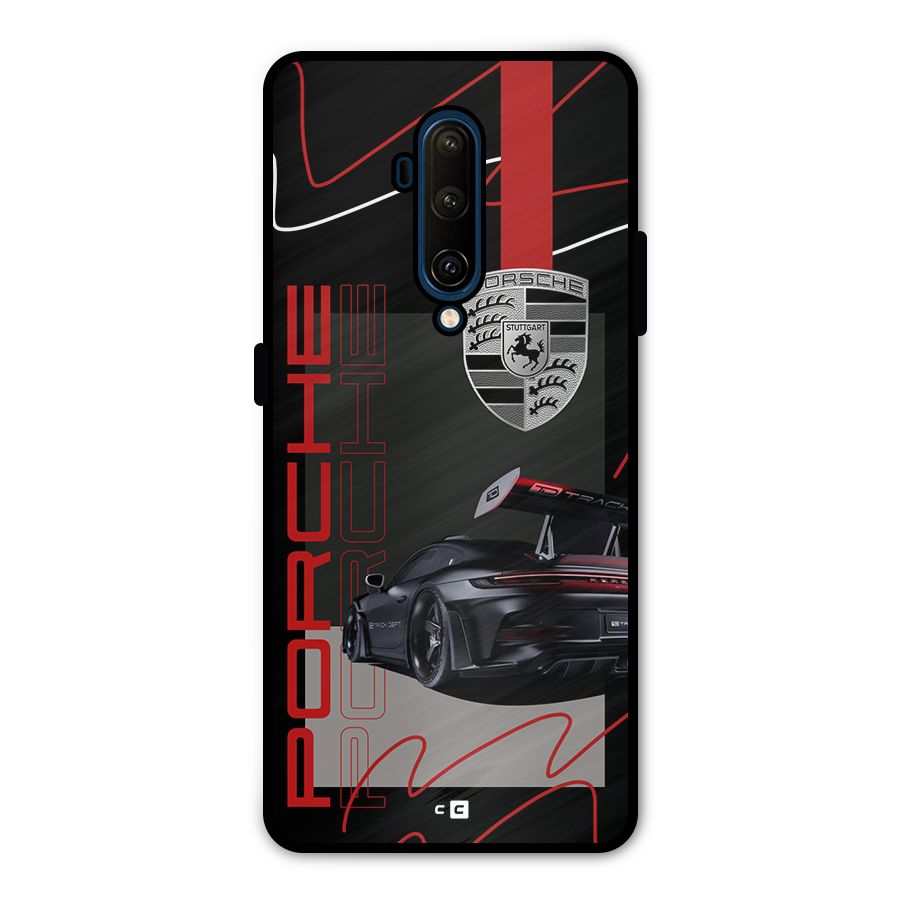 Classy Black Supercar Metal Back Case for OnePlus 7T Pro