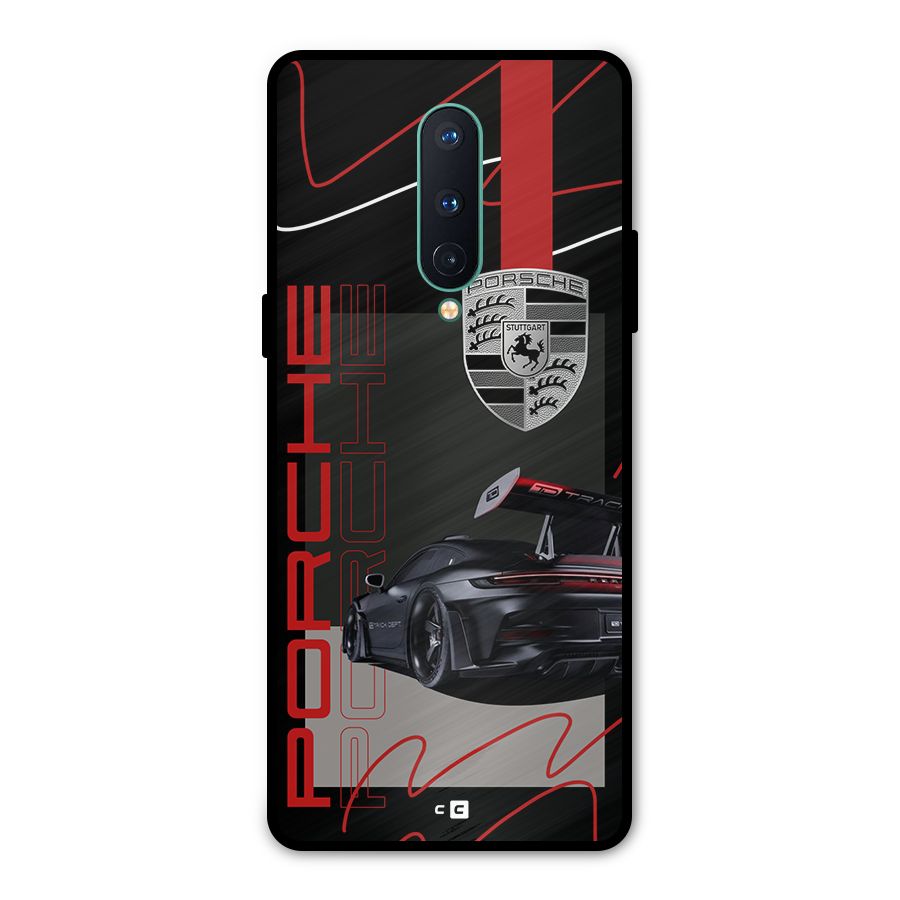 Classy Black Supercar Metal Back Case for OnePlus 8